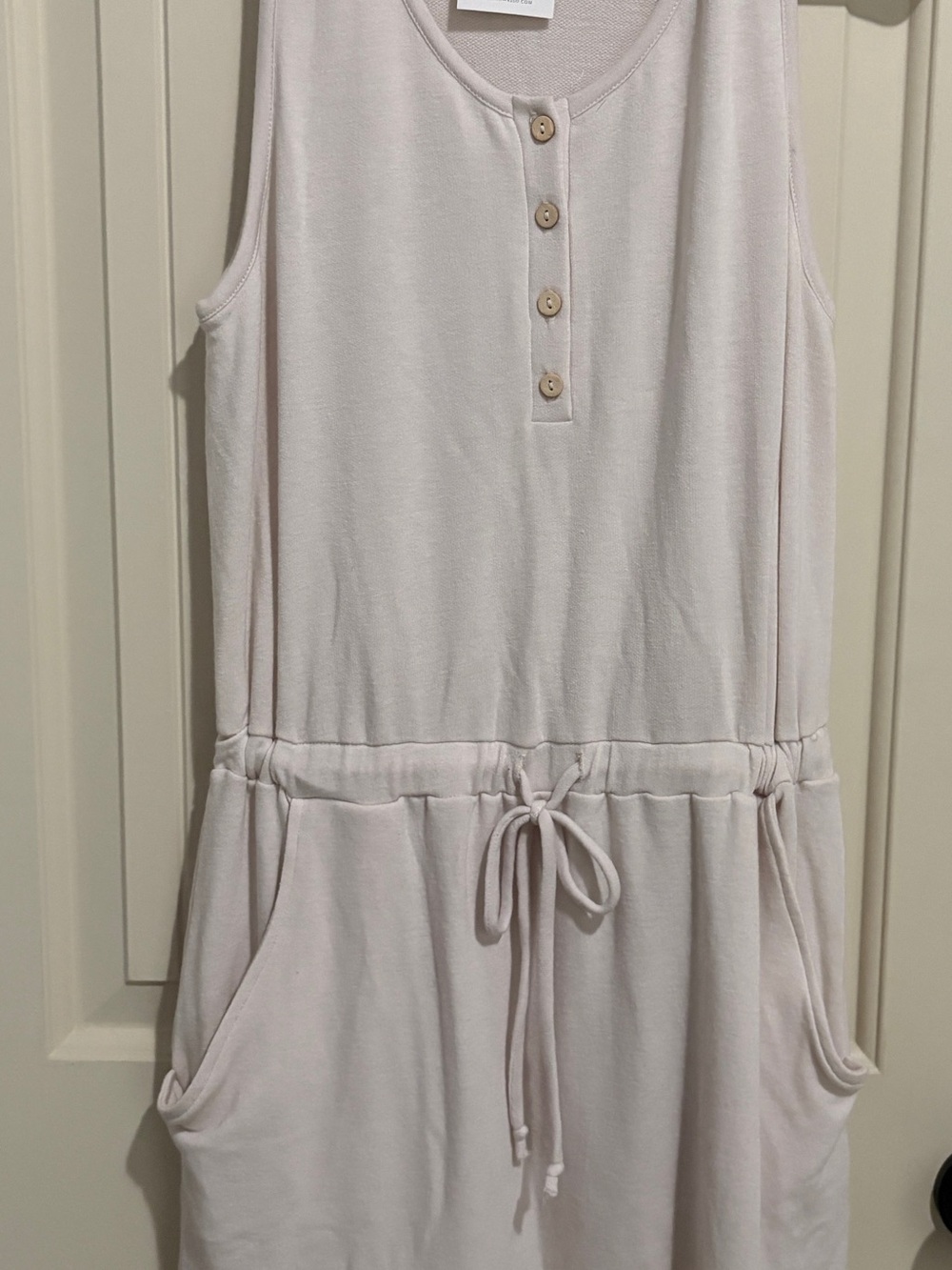 Cherish Light Blush Textured Knit romper